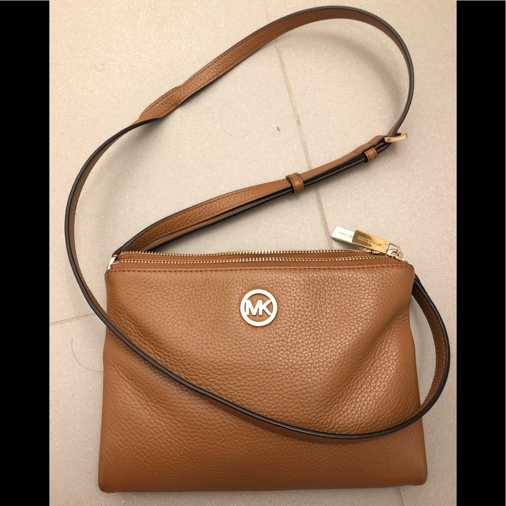 Michael Kors Double Zipper Crossbody Bag